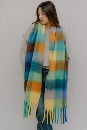 Colorful Plaid Scarf Colorful Plaid Scarf