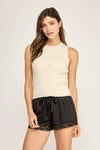 Amelia Scallop Knit Tank