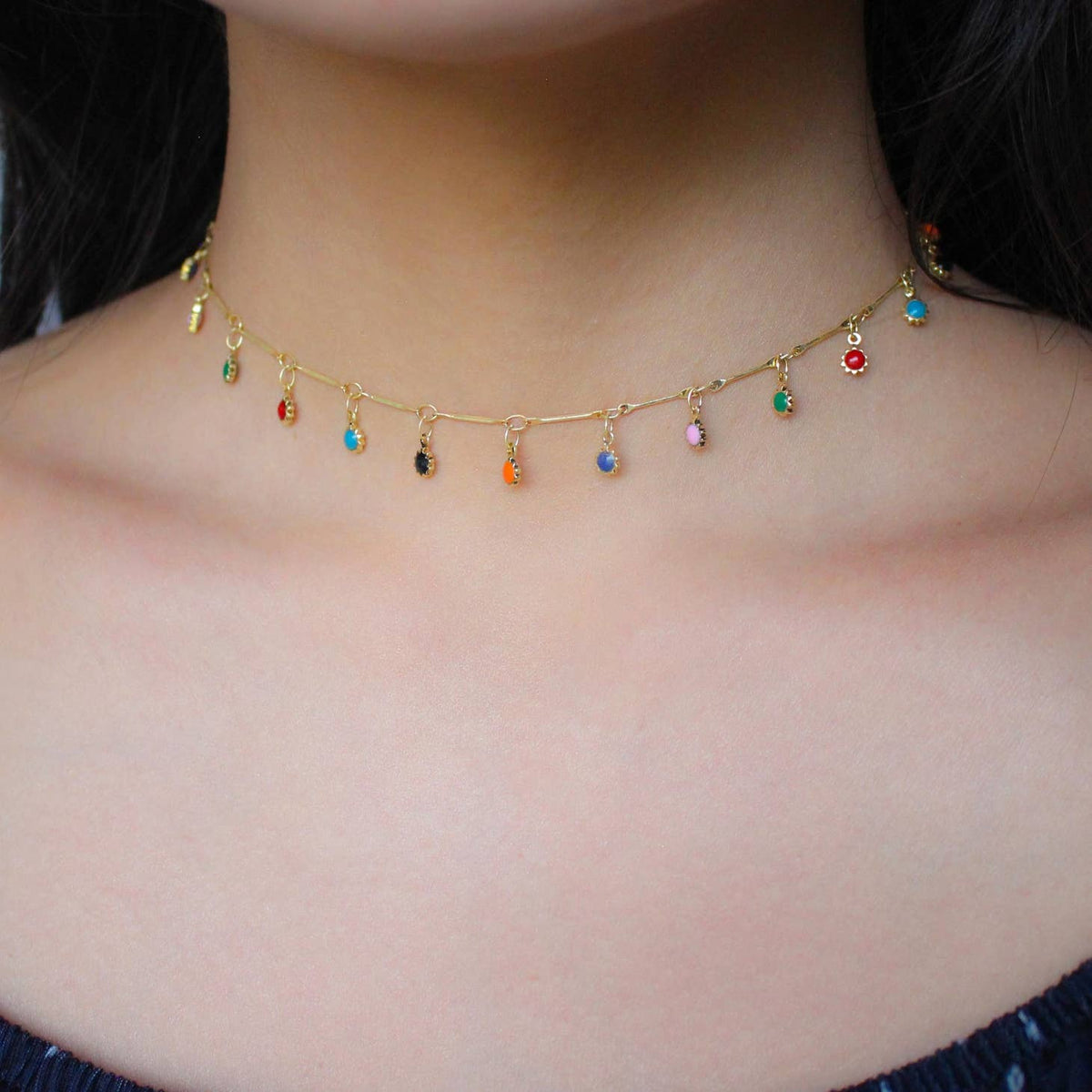 Fiesta Charm Choker