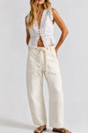 Tatum Drawstring Barrel Jeans