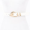 Faux Leather Multi Metal Buckle Belt