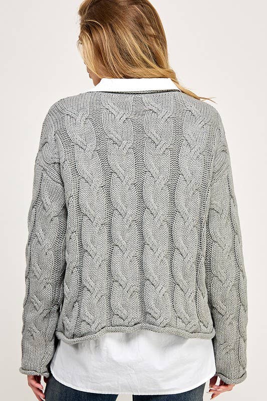 Chunky Twist Weave Sweater