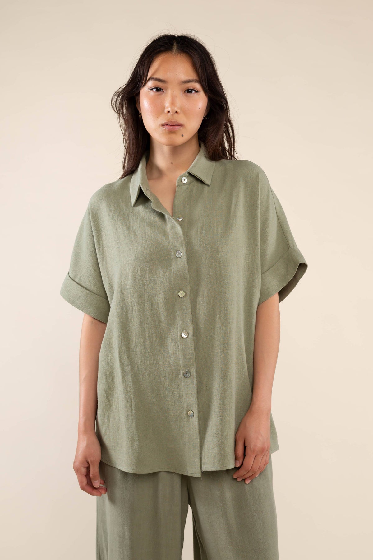 Linen Button Up Shirt