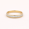 Krista Crystal Band Ring-Gold