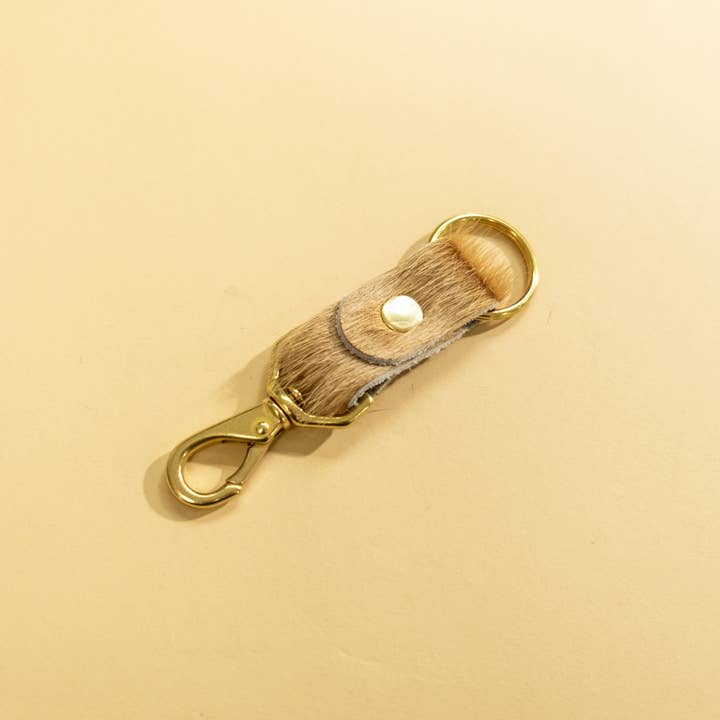 Cowhide Keychain