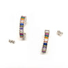 Rainbow Shimmer Hoops