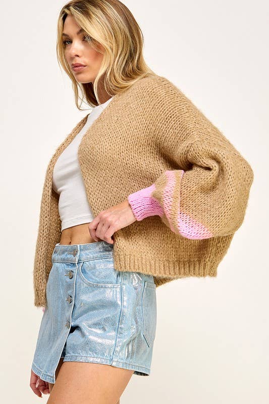 Chunky Drop Shoulder Cardigan