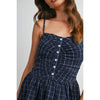 Danelle Textured Button Mini Dress