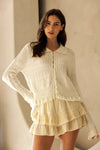 Janna Ruffle Cardigan