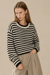 Nicole Textured Stripe Sweater