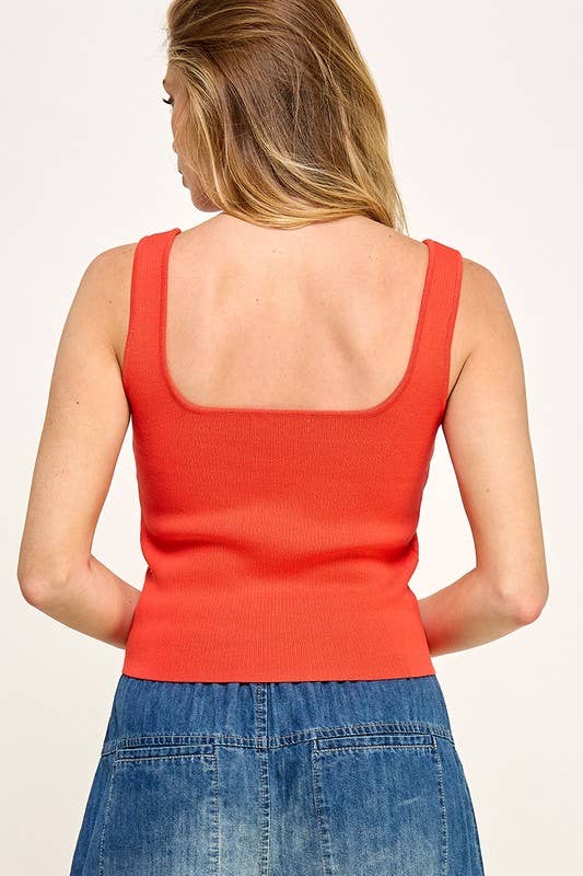 Square Sweetheart Tank Top