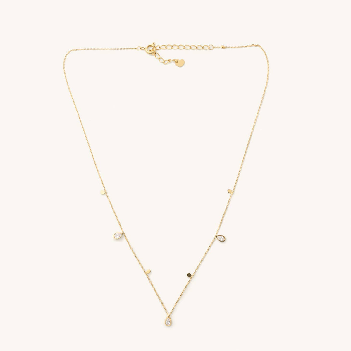 Kate Crystal Teardrop Necklace