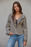 Ginger Gingham Ruffle Top