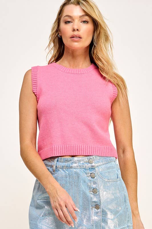 Round Neck Knit Tank