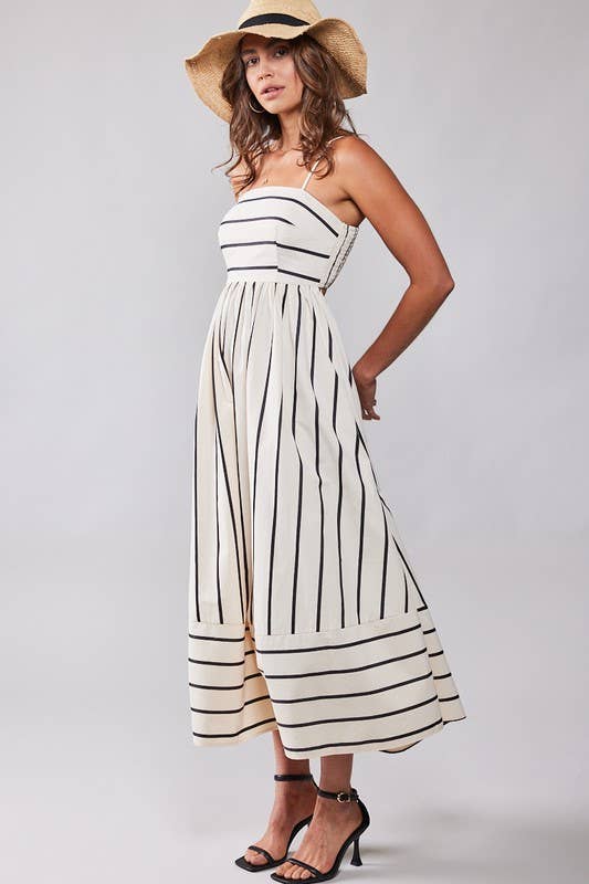 Wildflower Striped Maxi Dress