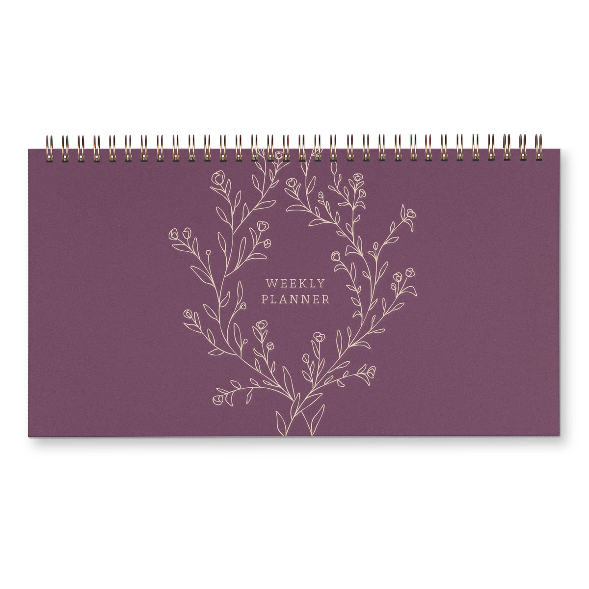 Floral Vines Weekly Desktop Planner