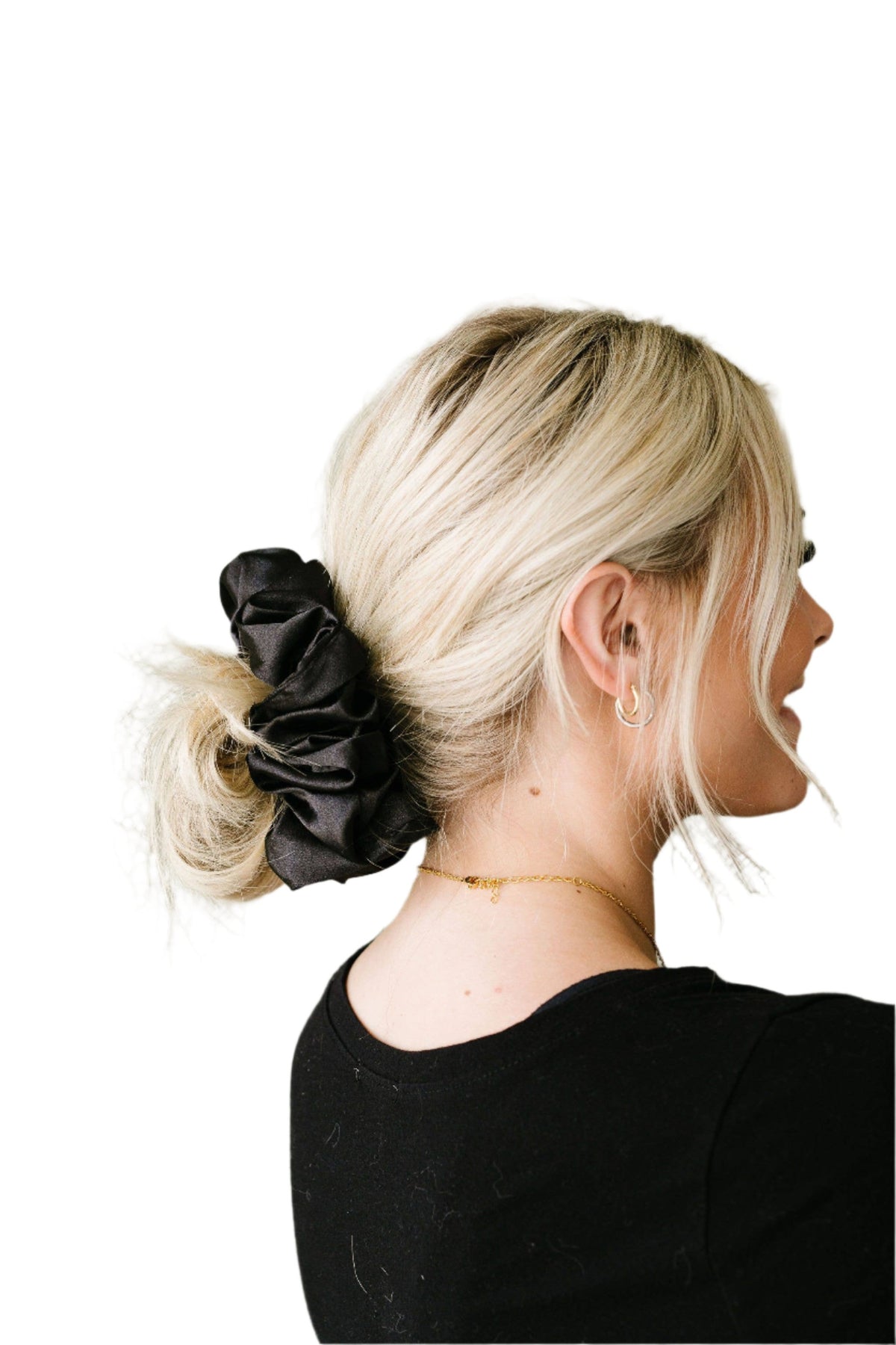 Shadow Satin Jumbo Scrunchie