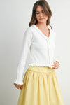 Lindsay Scalloped Knit Sweater