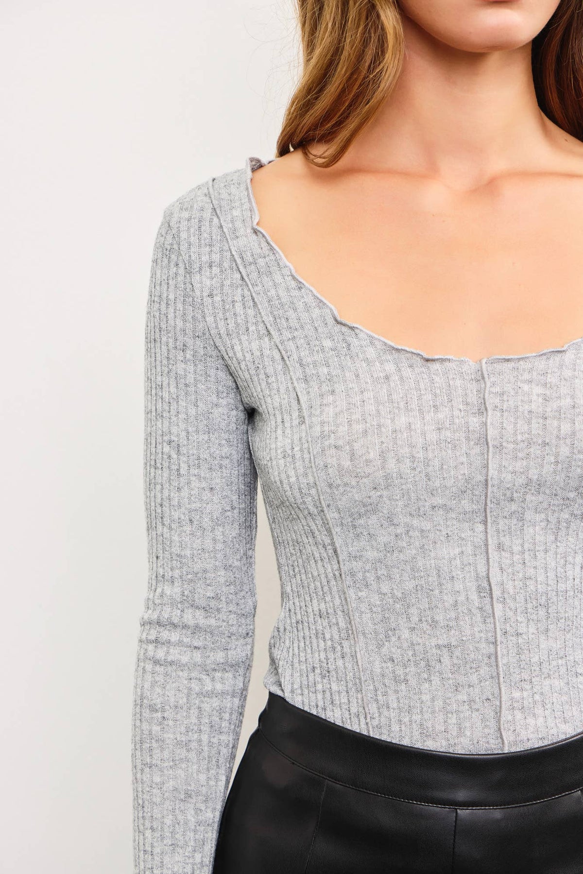 Ribbed Long Sleeve Top