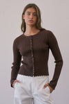 Kaia Scalloped Edge Cardigan