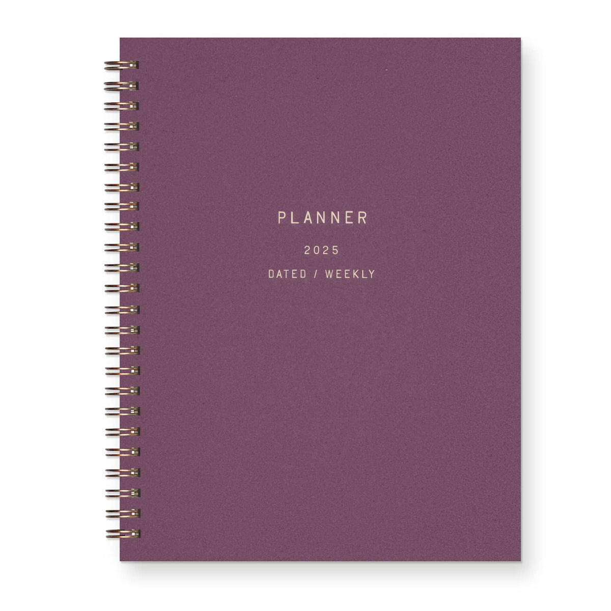 2025 Standard Type Dated Weekly Planner