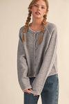 Callie Contrast Stitch Cardigan