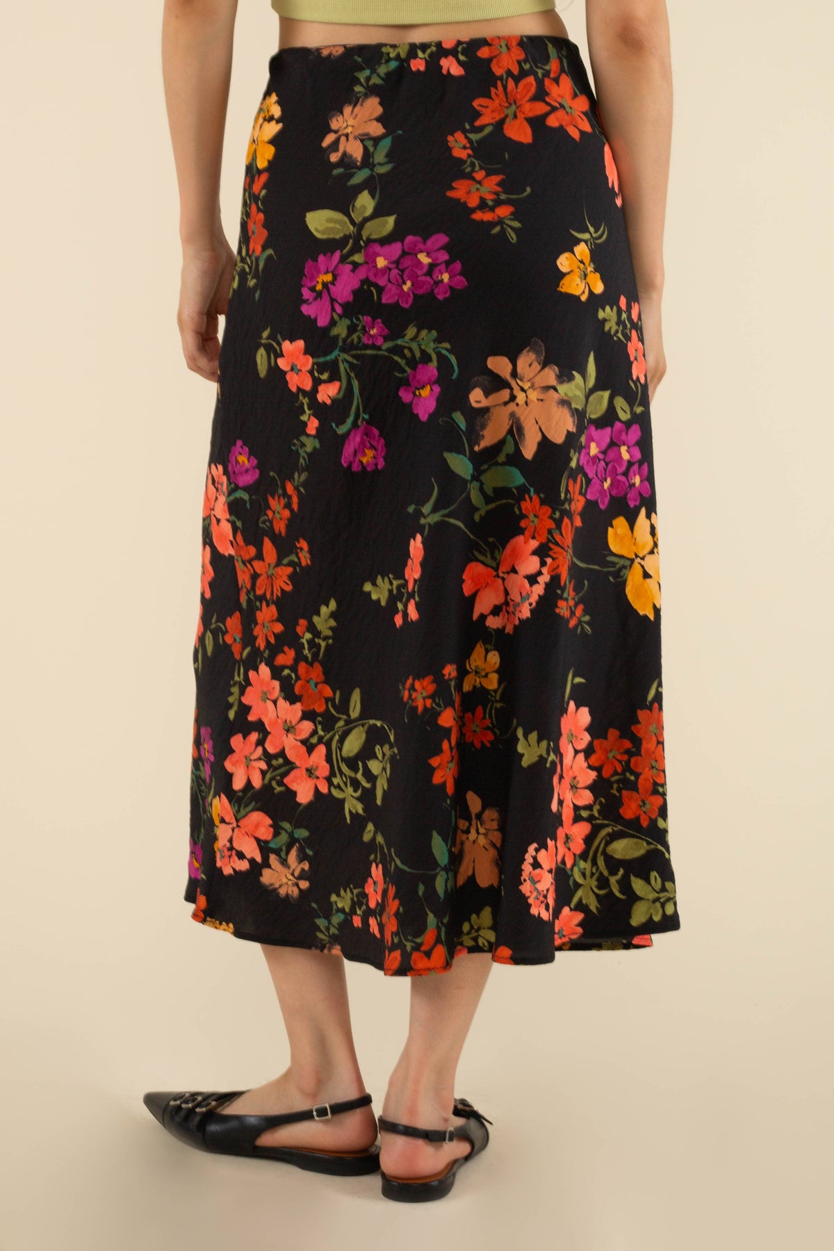 Floral Midi Skirt