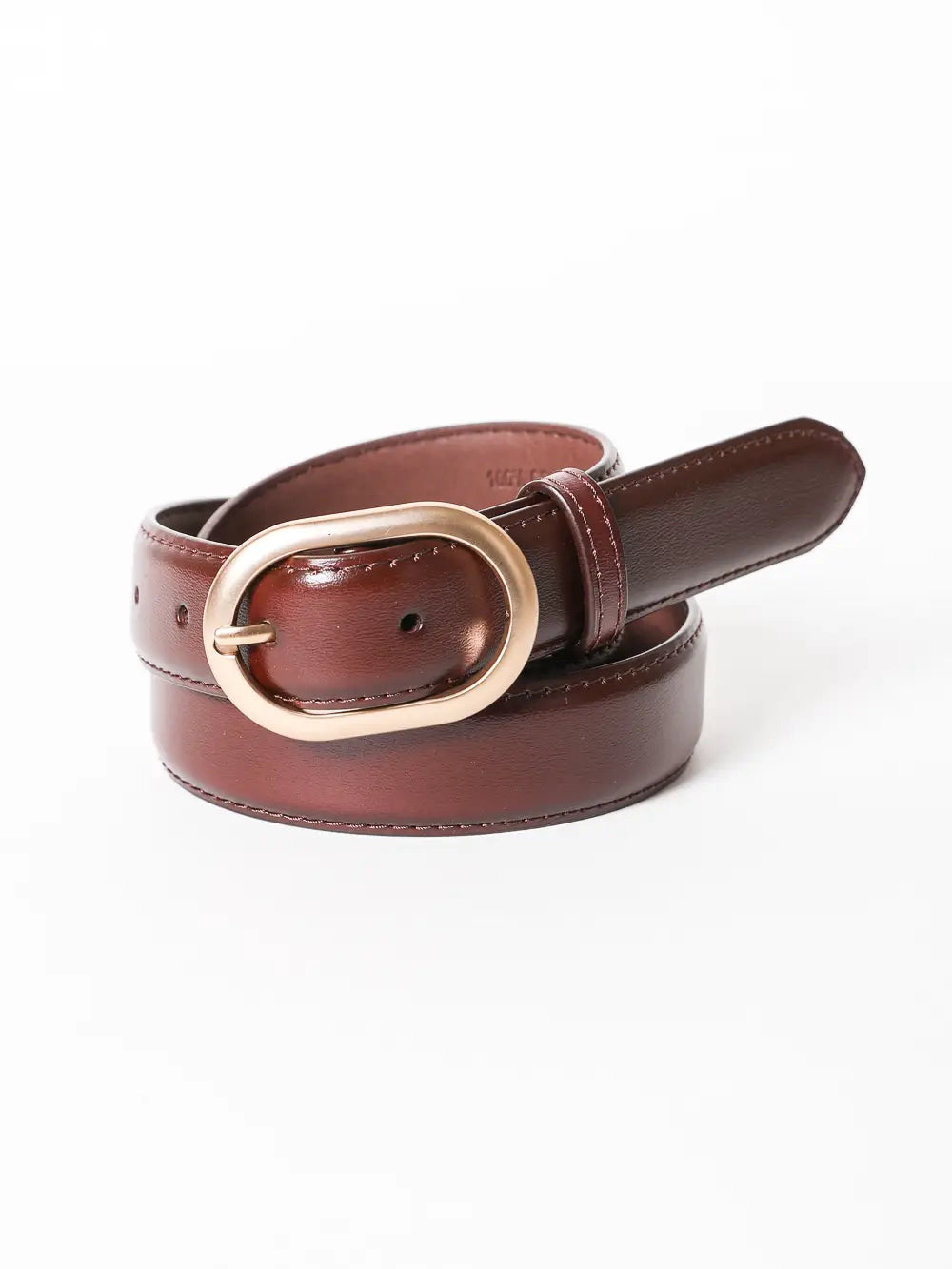 Oval Rose Gold Buckle Belt