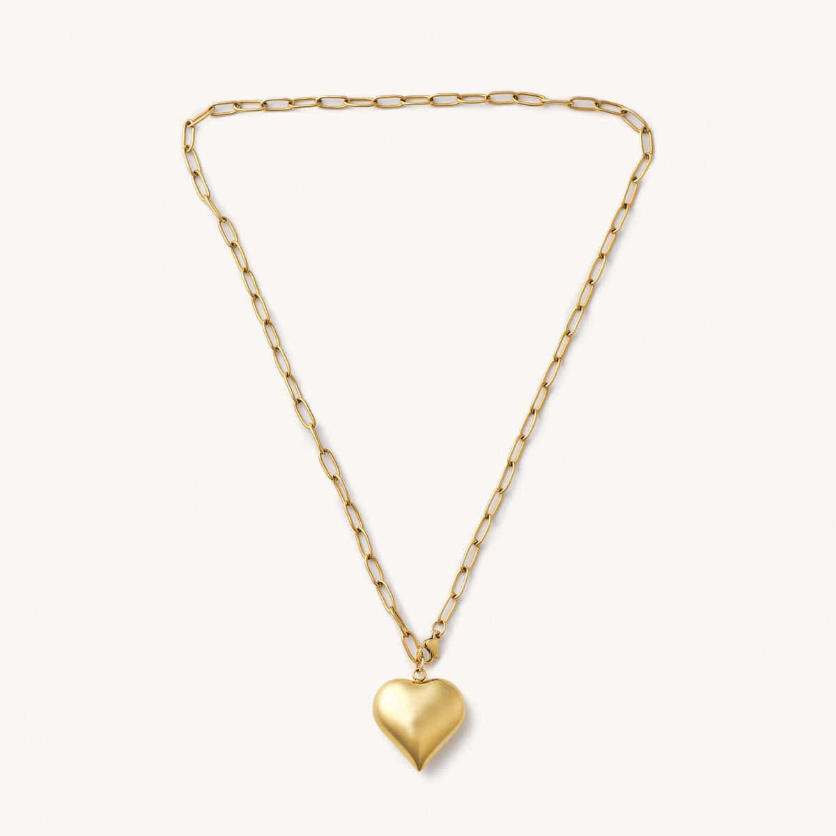 Bubble Heart Chain Necklace