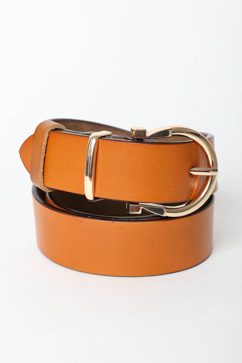 Horseshoe Gold Buckle Belt