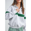 Holly Half-Zip Stripe Sweatshirt