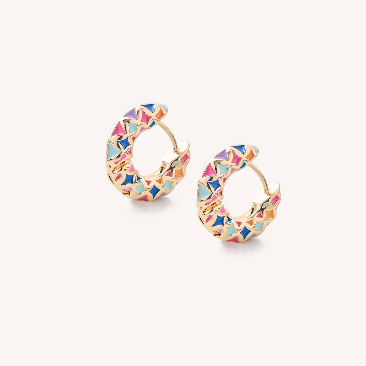 Colorful Chunky Hoops