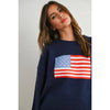 USA Flag Stitch Pullover