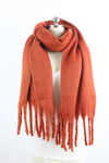 Knit Scarf with Tassels