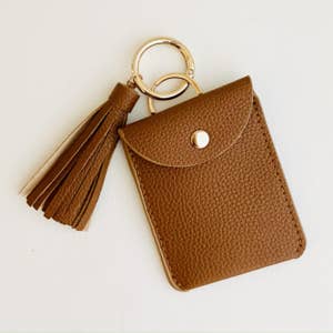 Mini Wallet Tassel Keychain