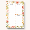 Spring Garden Daily Planner Notepad