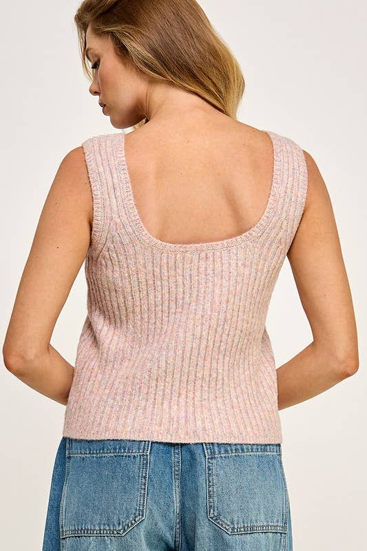 Knitted Round Neck Tank