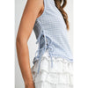 Pamela Checkered Lace-Up Vest