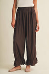 Lace-Trim Pants