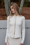 Sofia Knit Button Top