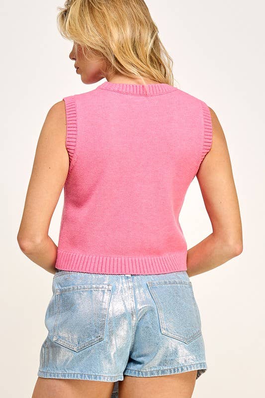 Round Neck Knit Tank