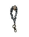 Black Checkered Keychain