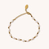 Blake Pearl & Brown Bead Bracelet