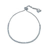 Steph Silver Diamond Chain Slider Bracelet