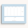 Blue Stripes Weekly Planner Notepad