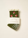 Mushroom Ruffle Grip Sock