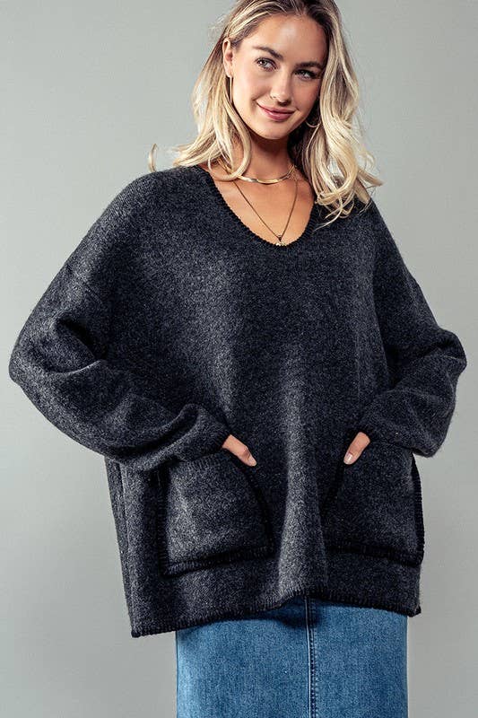 Aura Dark Knit Pullover