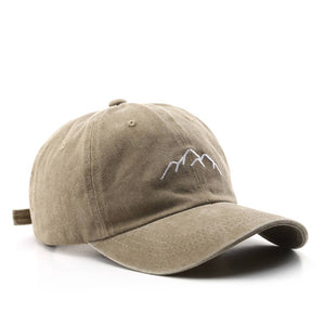 Mountain Embroidery Baseball Cap