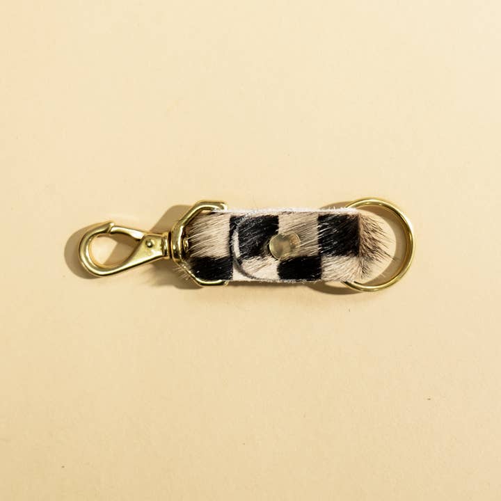 Cowhide Keychain