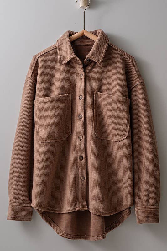 Corduroy Button-Up Shirt